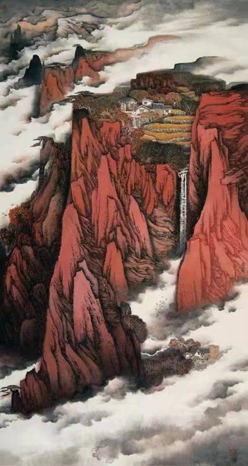 万壑树参天 千山响杜鹃——艺术家徐明_山水画_作品_金陵