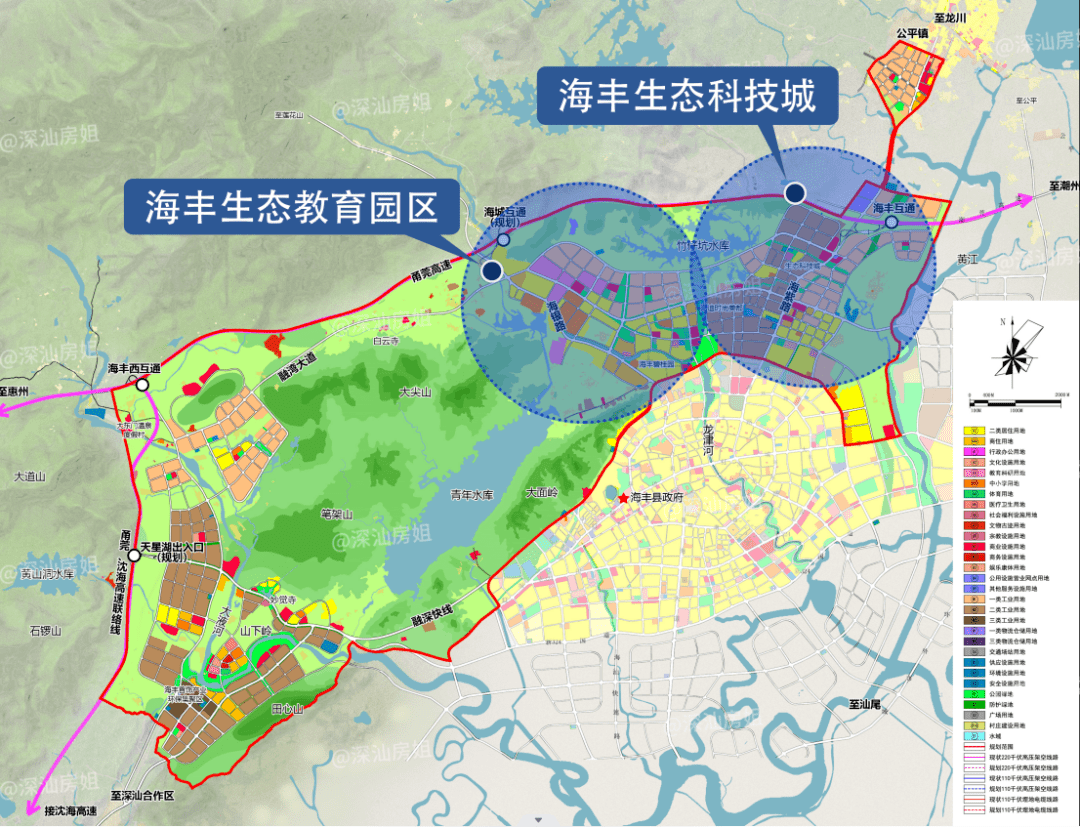 深汕合作区拓展区最新总规划!这次涉及海丰6个镇?