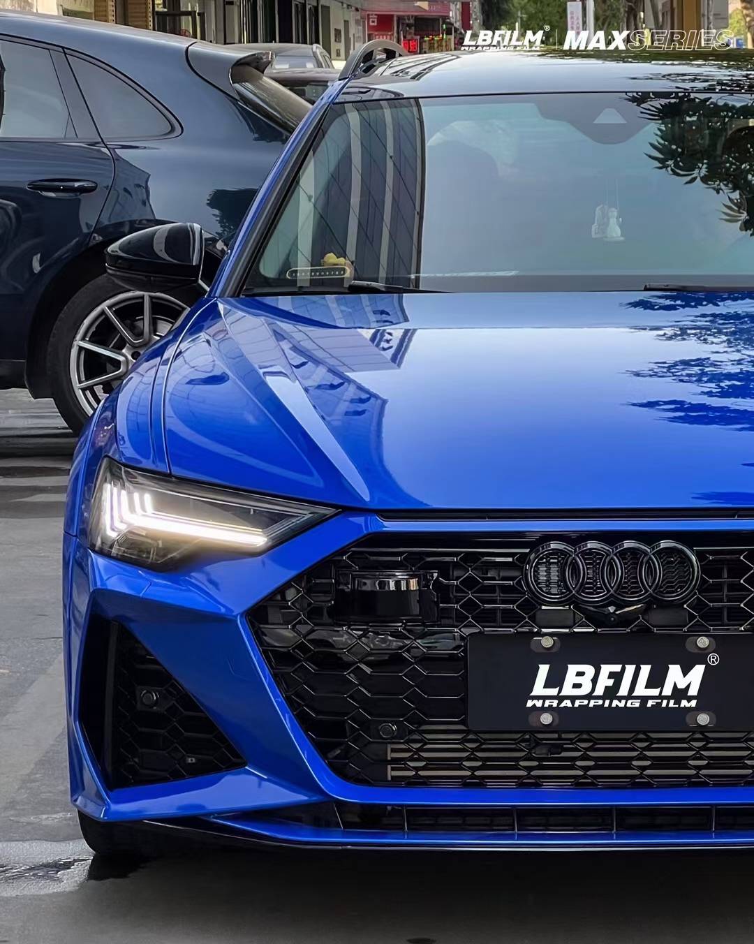 奥迪a6-lb改色膜诺迦罗蓝, 商务与运动的完美结合_搜狐汽车_搜狐网