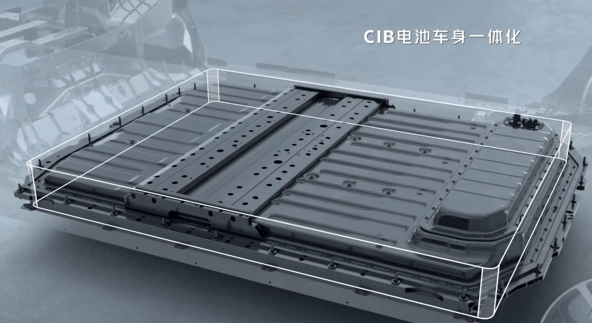 另外,在「扶摇」架构上小鹏也终于提出了自己的电池概念,就是"cib电池
