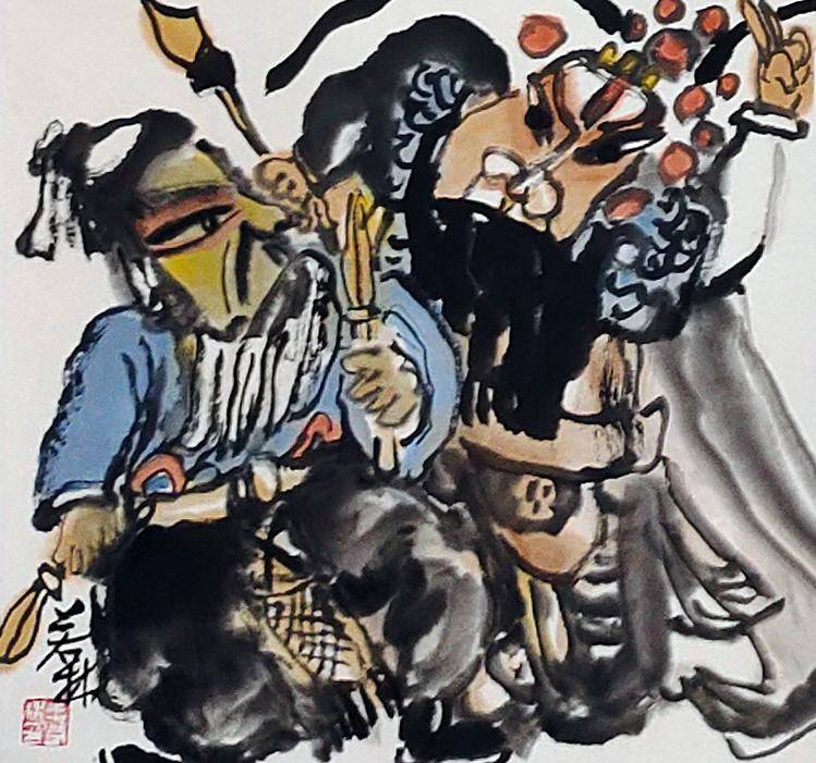 画家王若林：浓墨重彩戏人生_搜狐网