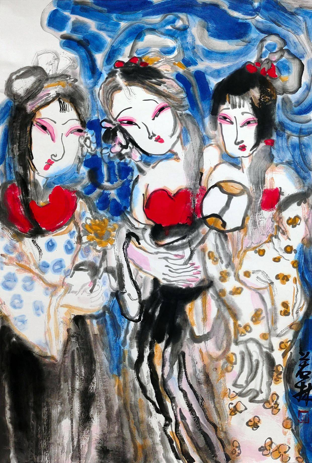 作家作品 若林茂佳 晩秋の信濃路 肉筆 油彩 絵画 価値あり 真作保証