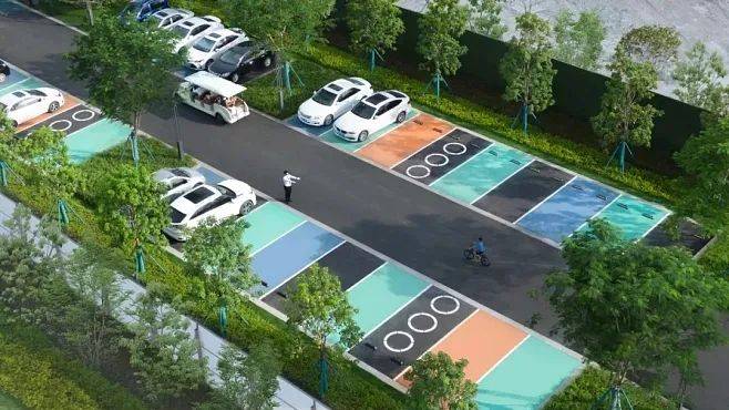 景观中的停车位