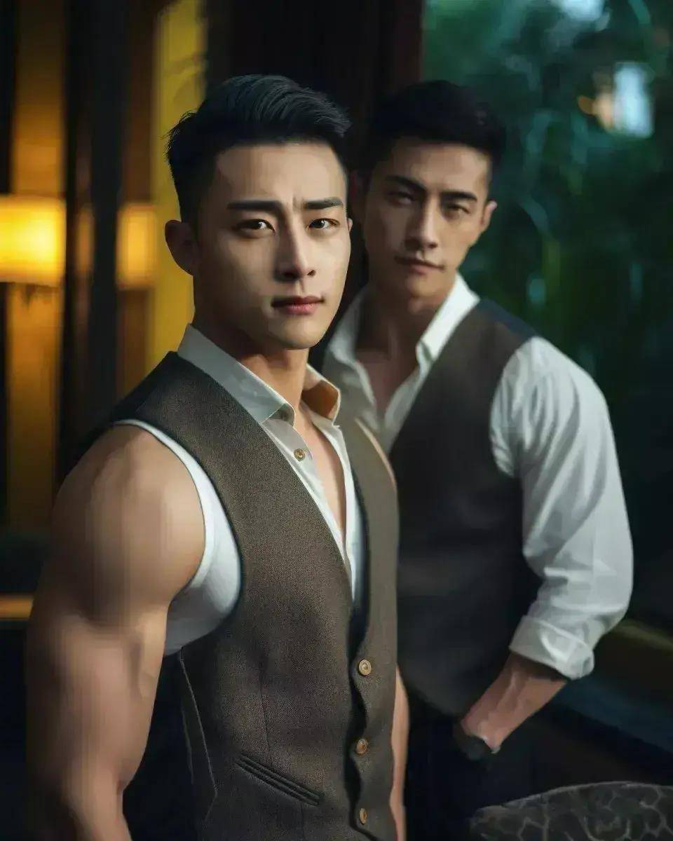 酒吧邂逅一位强壮有力的男子,肌肉身材让人心动不已!