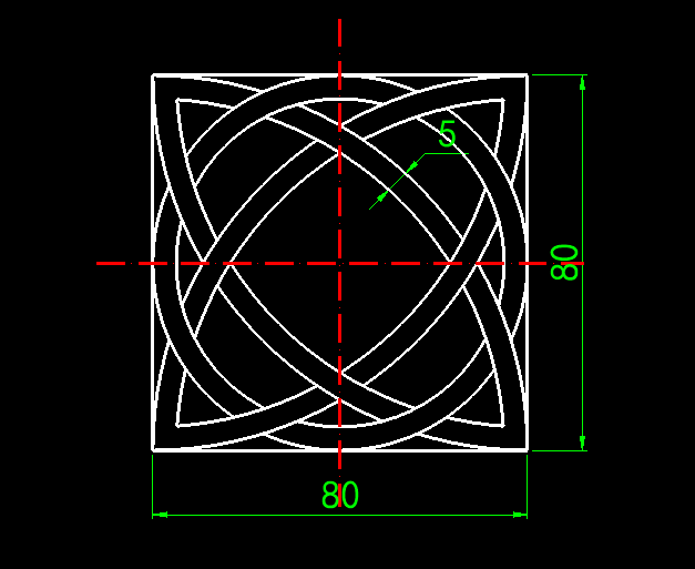 CAD圆弧与阵列绘制图形