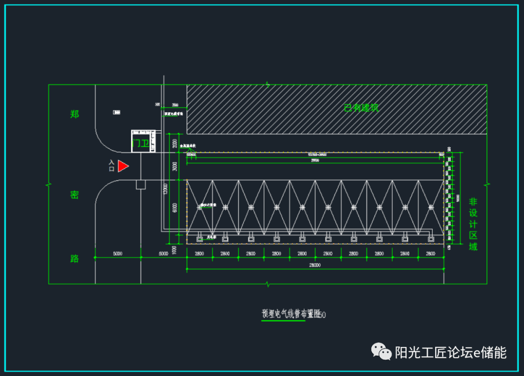 电动汽车充电桩建设安装施工图(建筑平面图)_公号_阳光_论坛