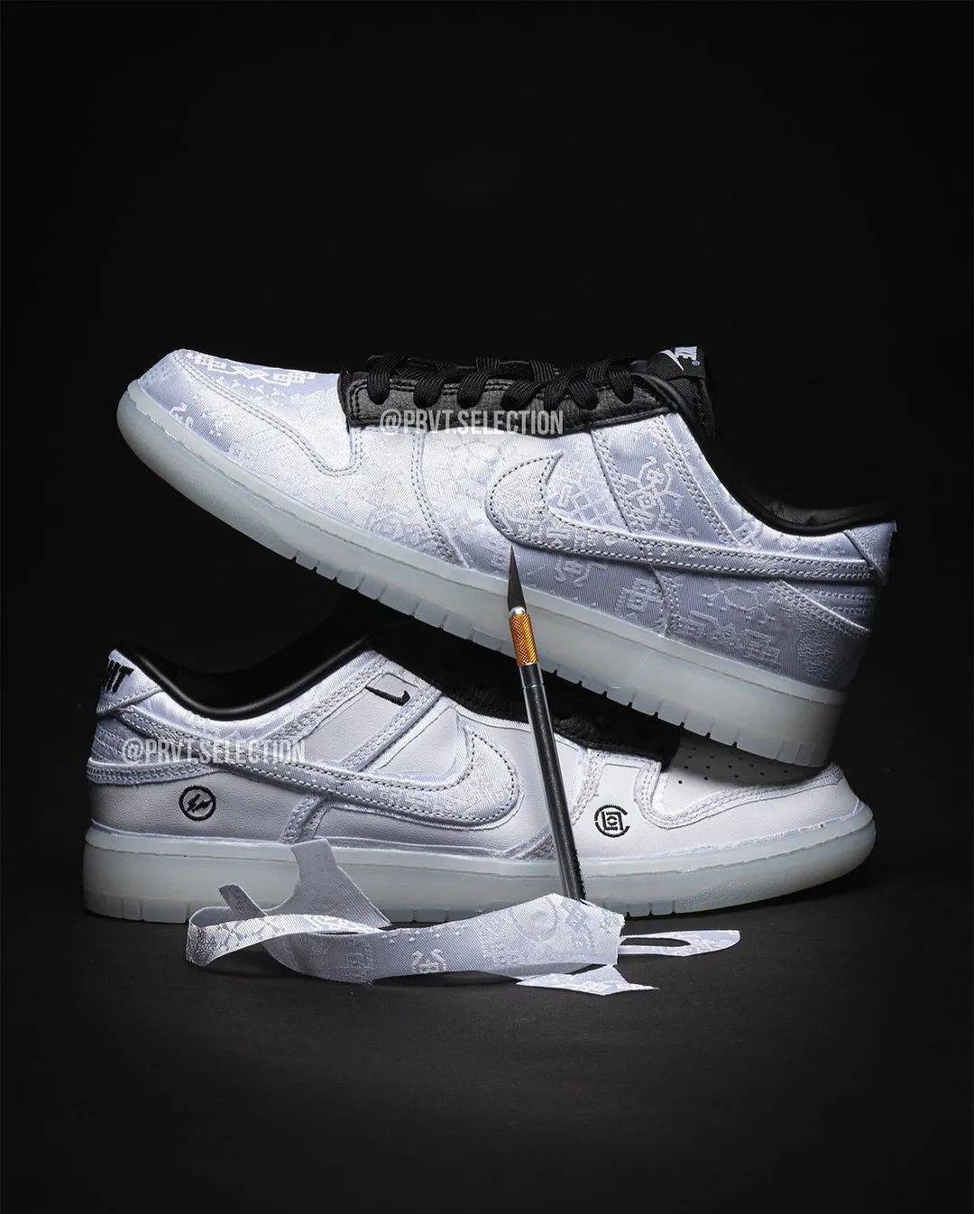 十年无丝绸后打脸也要卖的藤原浩clot联名dunk白丝绸来了!