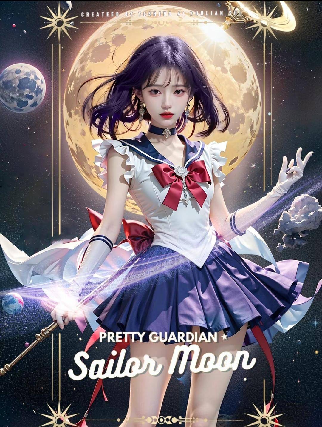 ai版的土星缺少了一点冰山美人的冷酷感觉,至于其他的都还好.