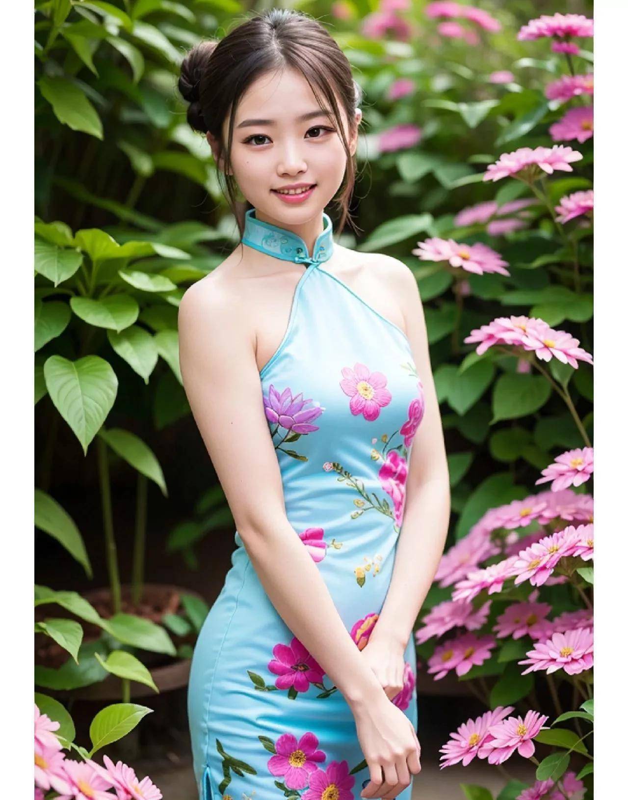 ai美女|街拍旗袍风格的小姐姐_时尚_元素_潮流