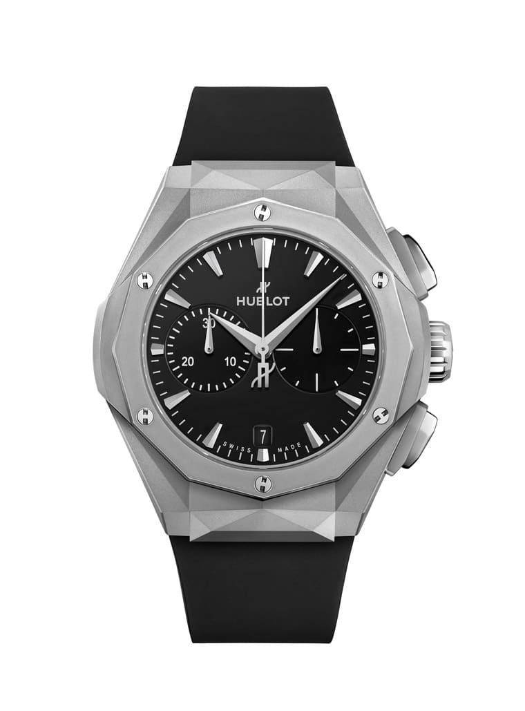 宇舶经典融合orlinski钛金计时码表再现立体雕塑风格设计_手表_机芯