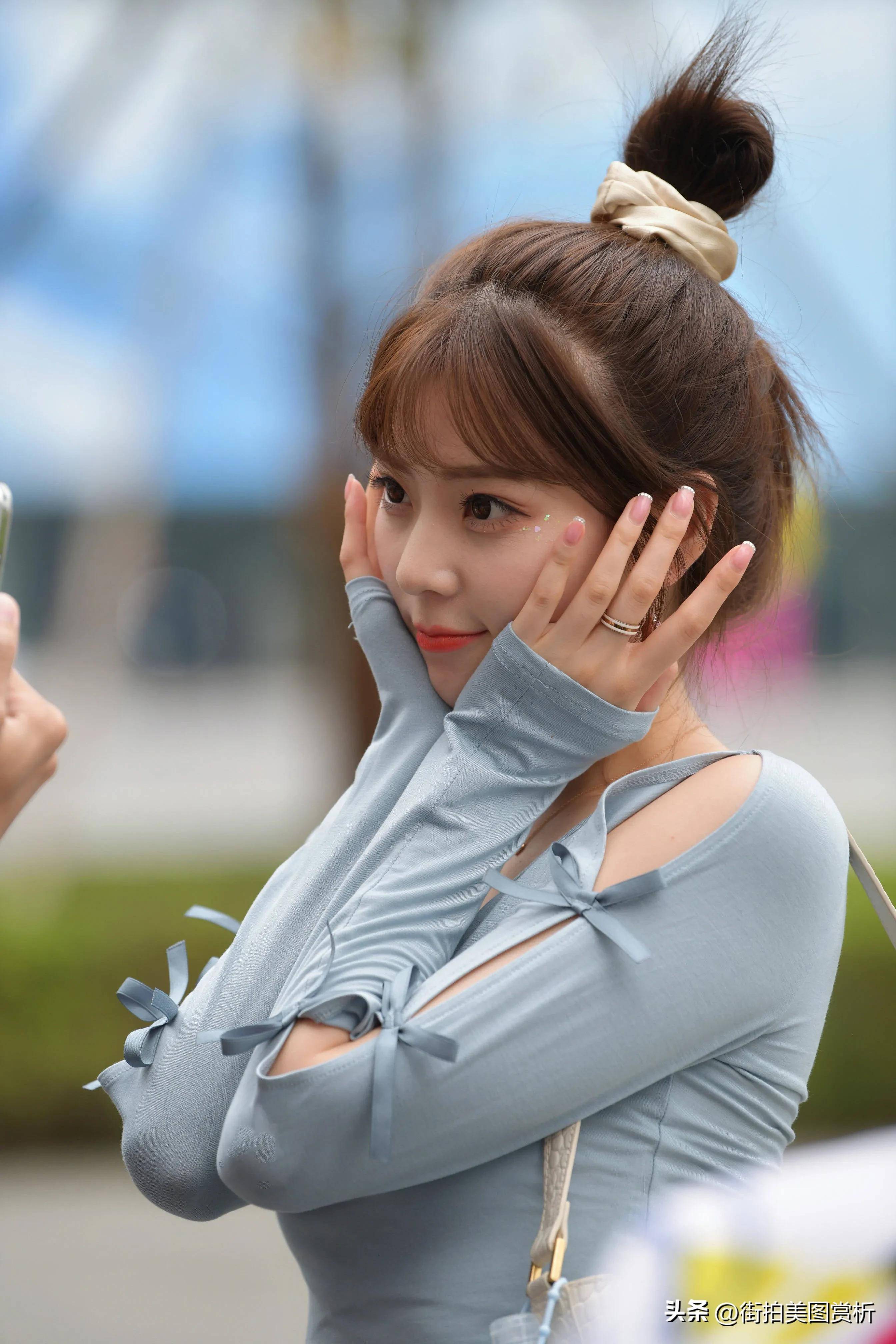 甜美系女神这么穿搭真显得腿长