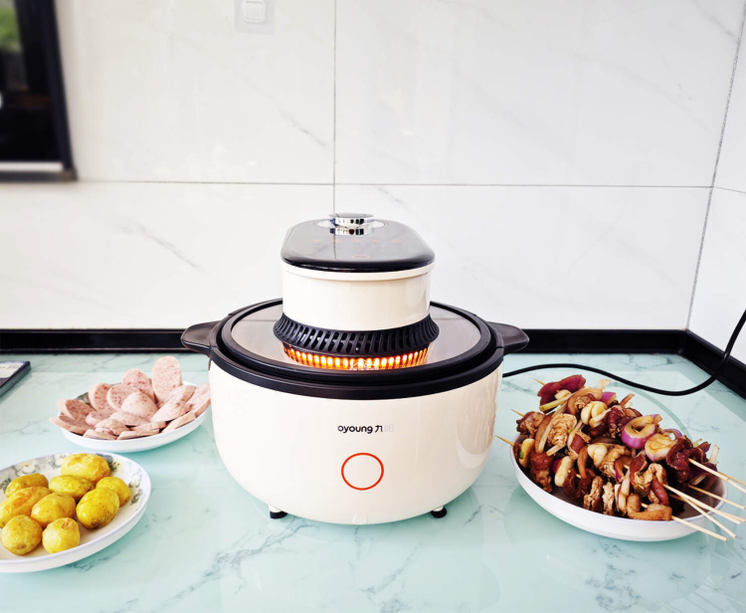 配置嫩烤、脆烤双模式、10+菜谱,九阳速嫩烤空气炸锅V1 Fast体验