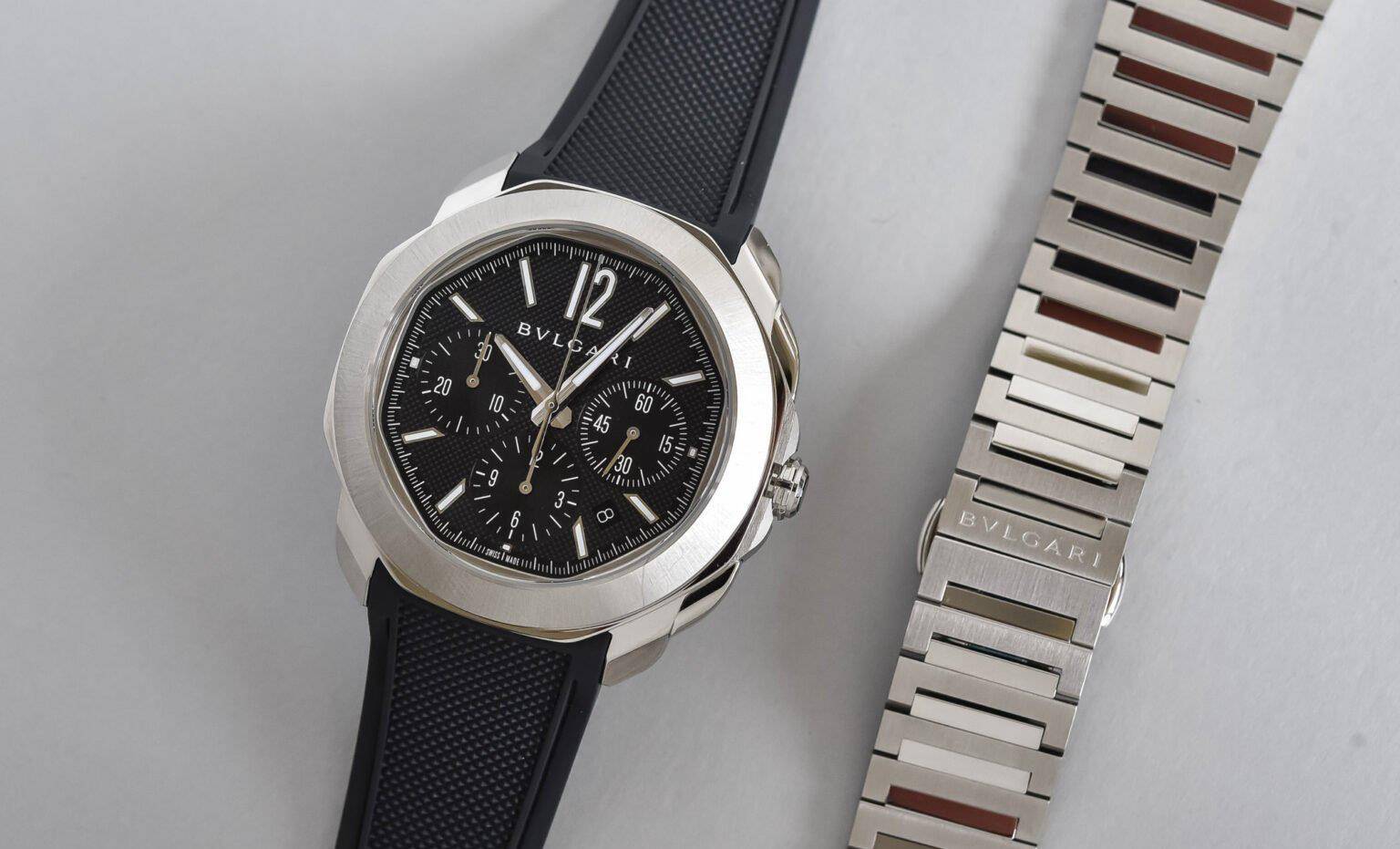 全新宝格丽 octo roma 计时码表_设计的_手表_表盘