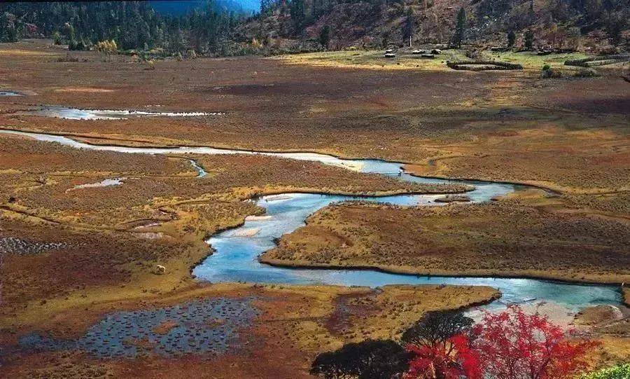 九龙县呷尔镇北面35公里的群山之中日鲁库景区海拔3654米日鲁库九龙八