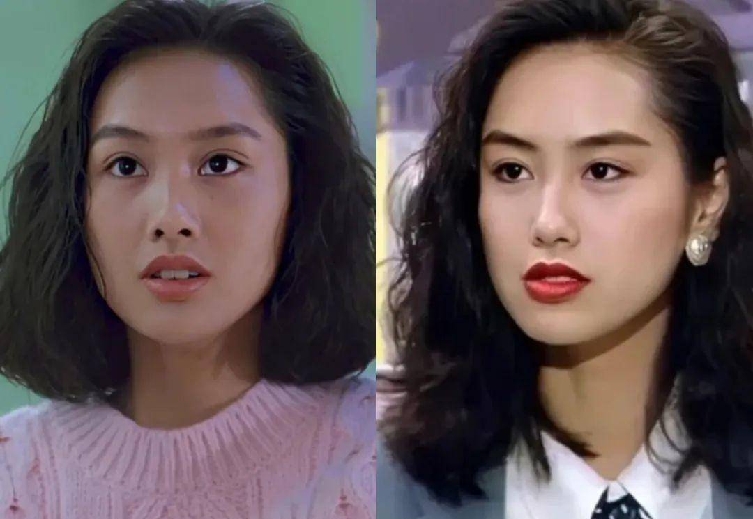 稍微遮天的,像周野和朱茵,灯光不对会有内折的感觉.