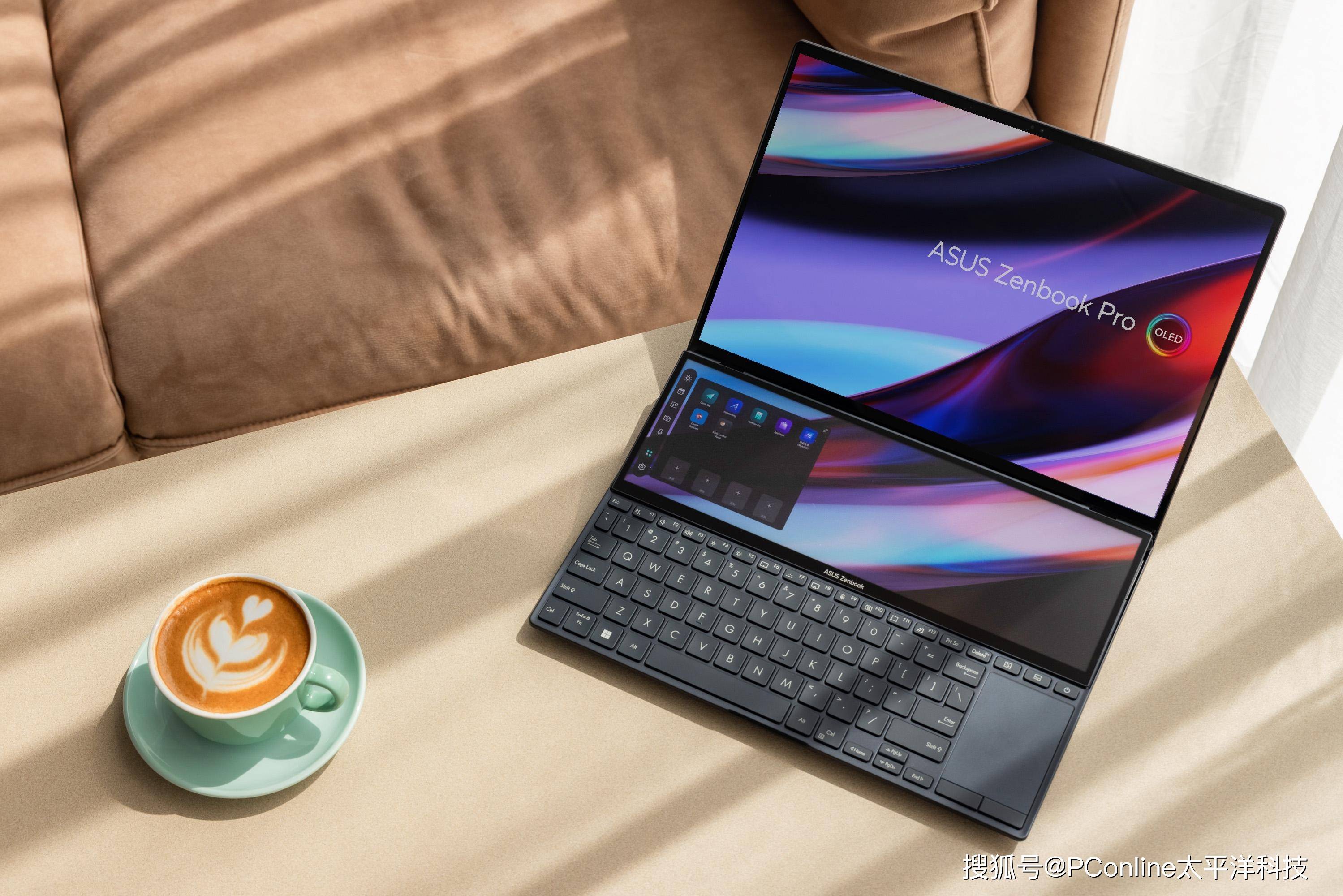 性能再进阶!华硕灵耀x 双屏pro 2023图赏_笔记本_高亮度_主屏