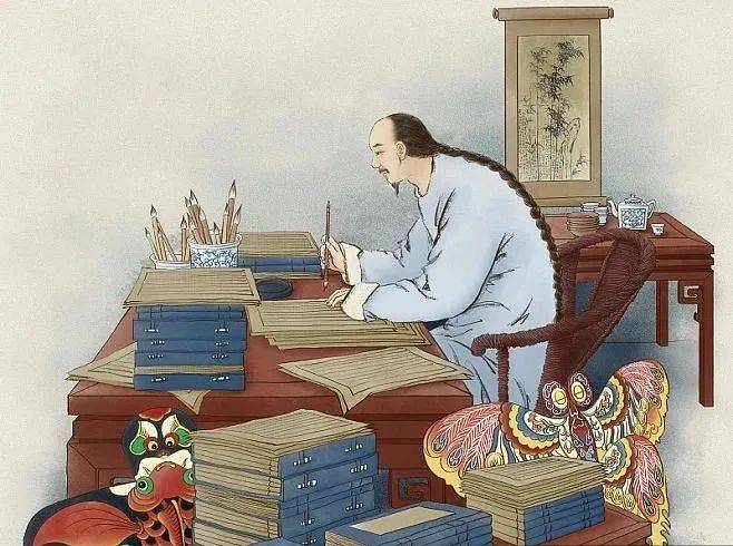 他吃住都在富人家,为了生存,他只能去富人家做教书先生