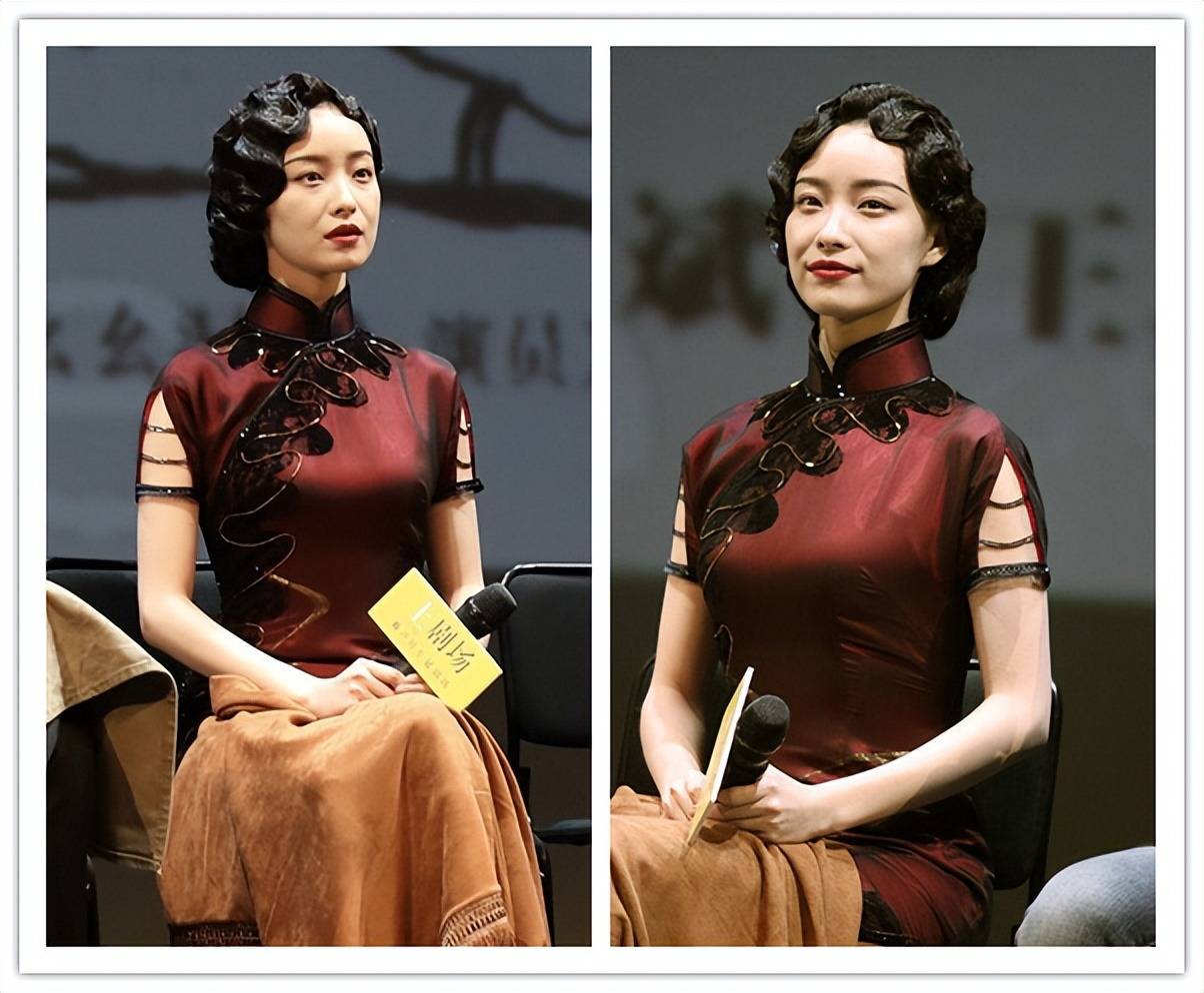 旗袍日常推荐如果选择比较民国感觉的卷发或者烫发,会让气质更加儒雅