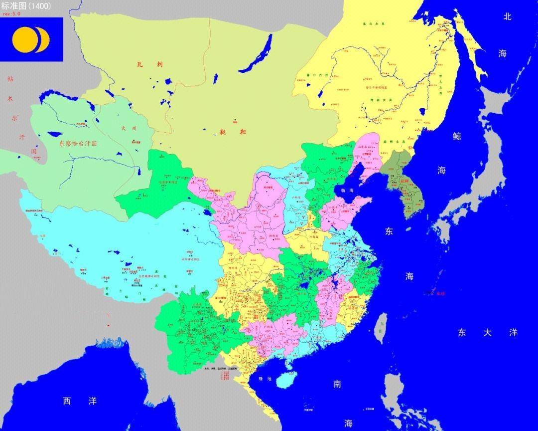 元朝最大地图图片