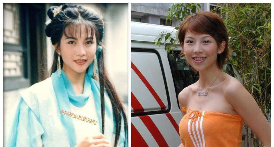 蔡少芬的美,有没有刘海,差距还真的有点远_发型_下图_右图