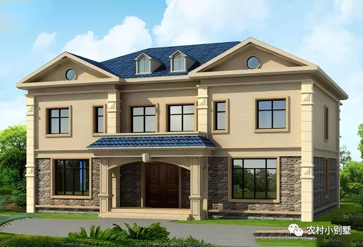 16栋带堂屋的二层农村自建房别墅,建有特色的房子,为家乡代言_布局