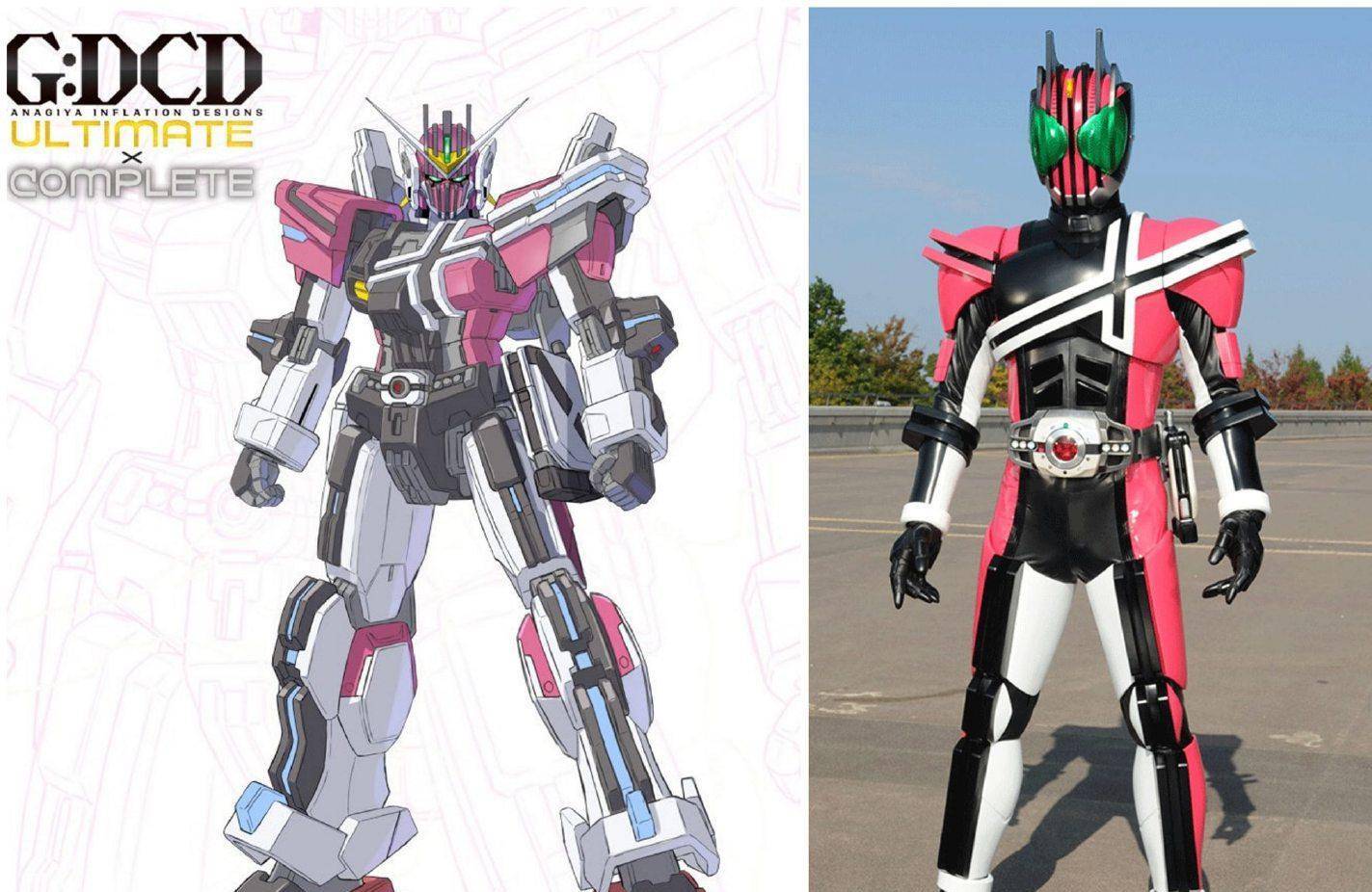 五位假面骑士成为变形金刚,假面骑士零一和铠武最霸气_整体_头部_机器