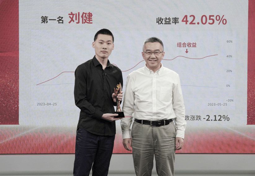阿牛智投创始人,董事长毛羽为冠军刘健颁奖被股民称为"低调有实力","