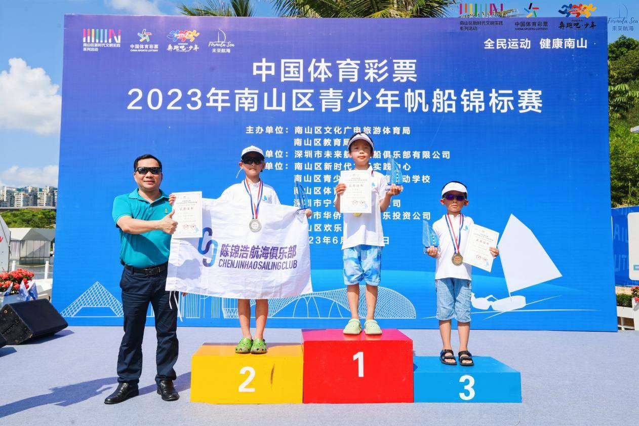 op 帆船u13组冠军:陈牧云亚军:吴婉晴季军:张子陌op 帆船u15组冠军:李