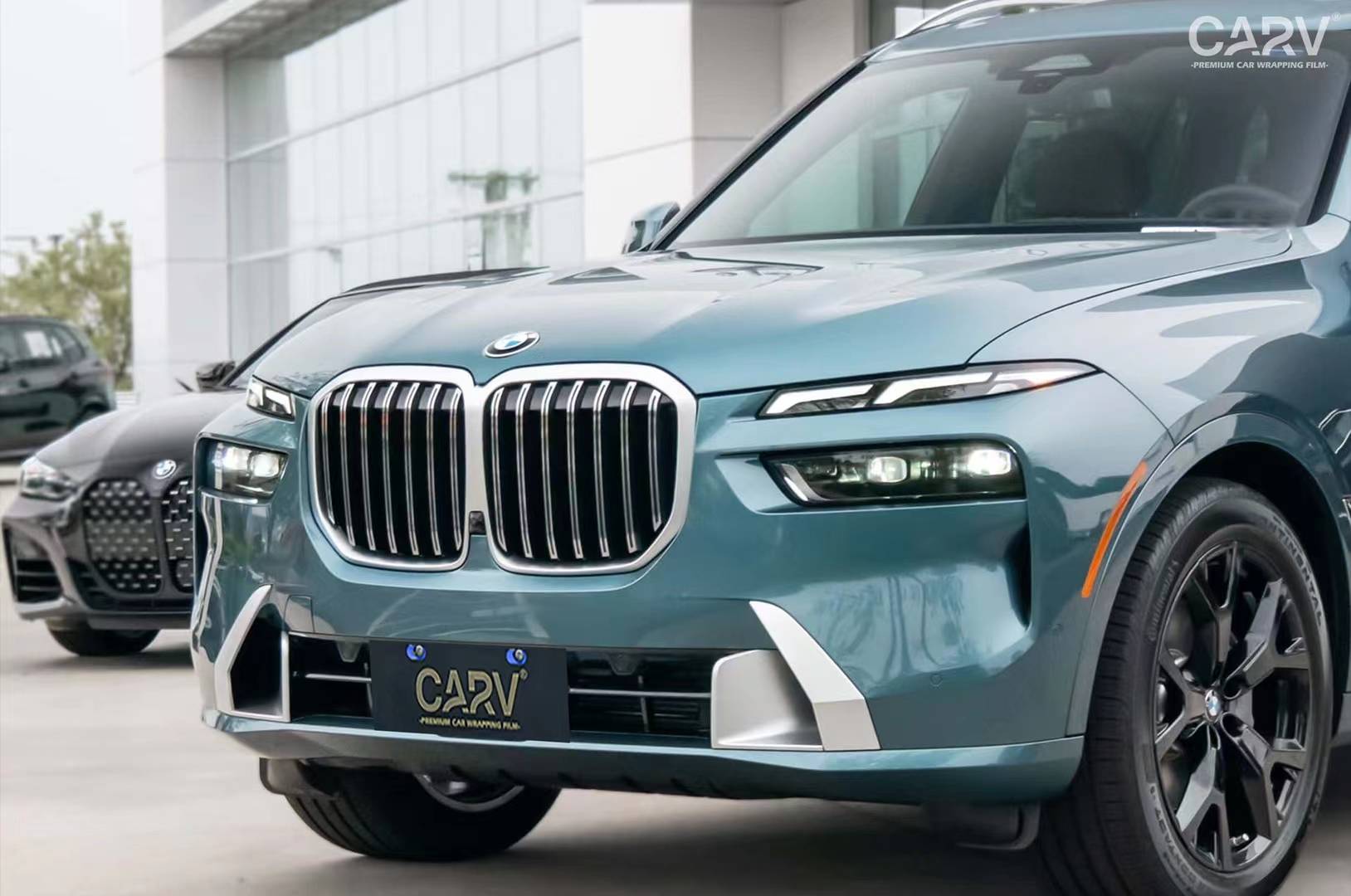 宝马卡孚改色膜x7白金蓝岭山脉色,清澈而柔光感_搜狐汽车_搜狐网