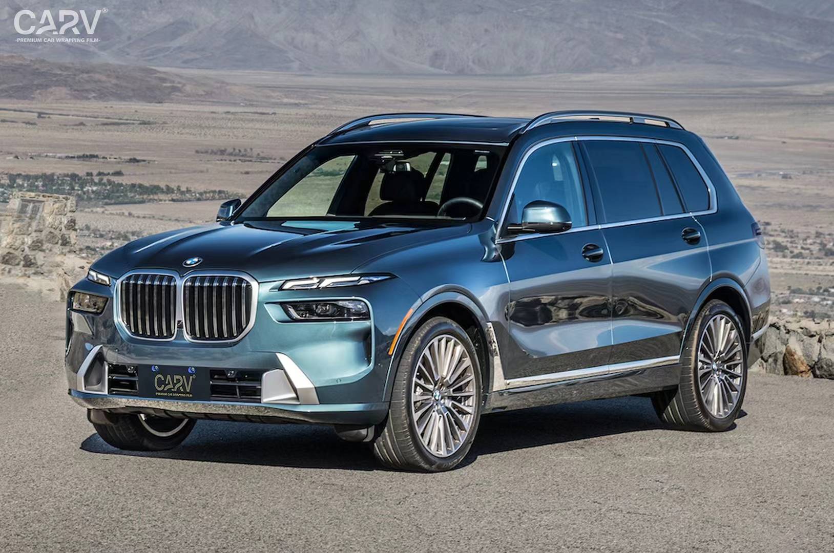 宝马卡孚改色膜x7白金蓝岭山脉色,清澈而柔光感_搜狐汽车_搜狐网