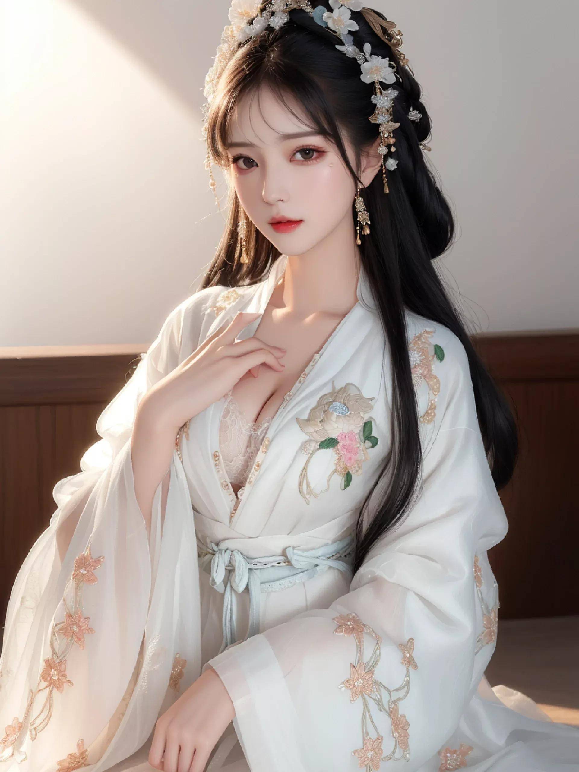 ai女子|一袭白衣胜似雪_白色_时尚_女性