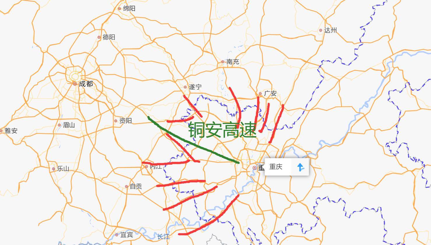 铜安高速将建成,重庆已有11条高速通四川,为何还建铜安高速?