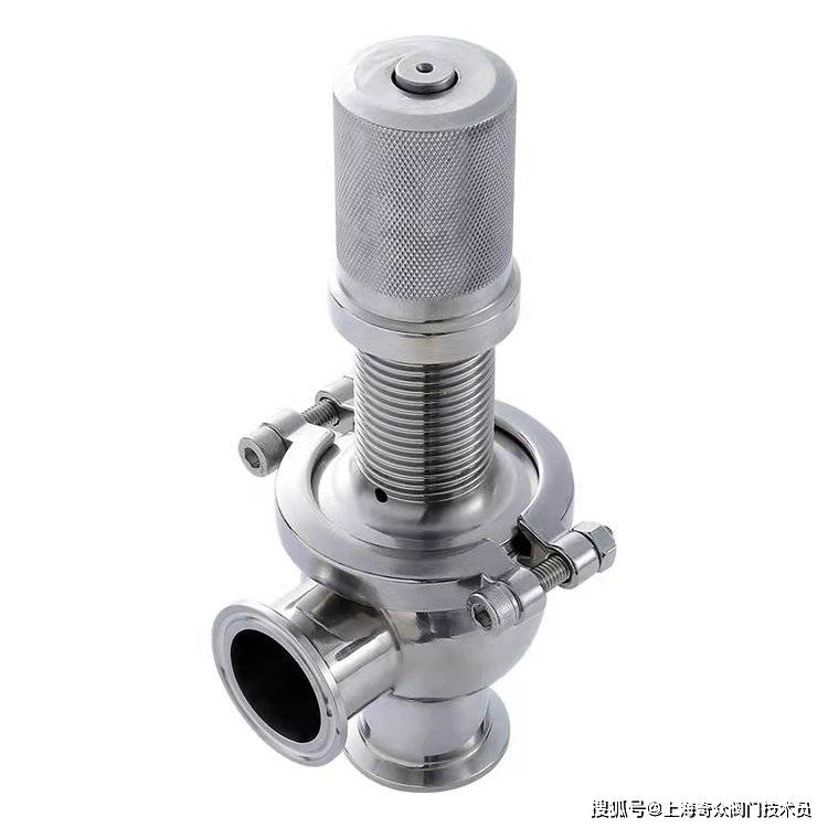 锂电卫生级安全阀 不锈钢快装卡箍式a84f-dn32开启压力设定0.