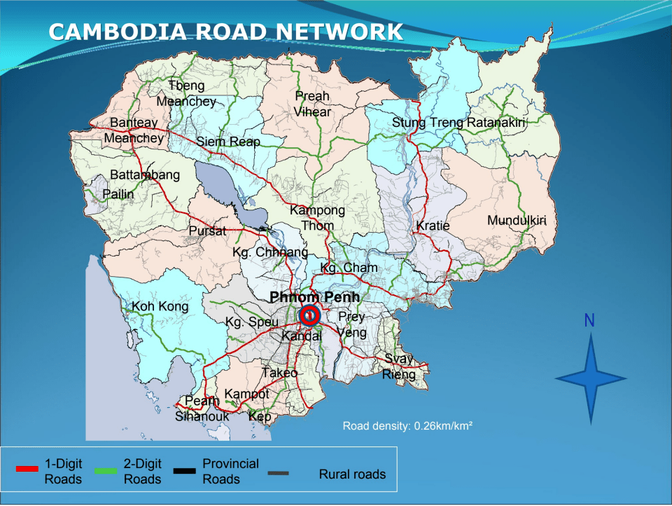 柬埔寨高速公路规划图图片