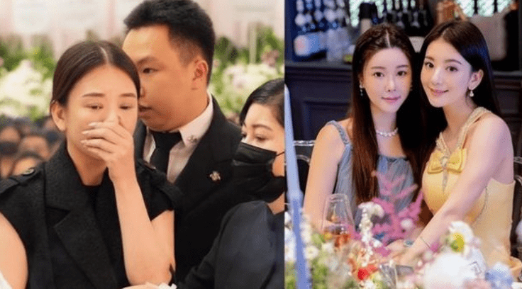 香港名媛蔡天凤葬礼,丈夫花200w修复遗体,方媛灵堂内哭成了泪人_粉色