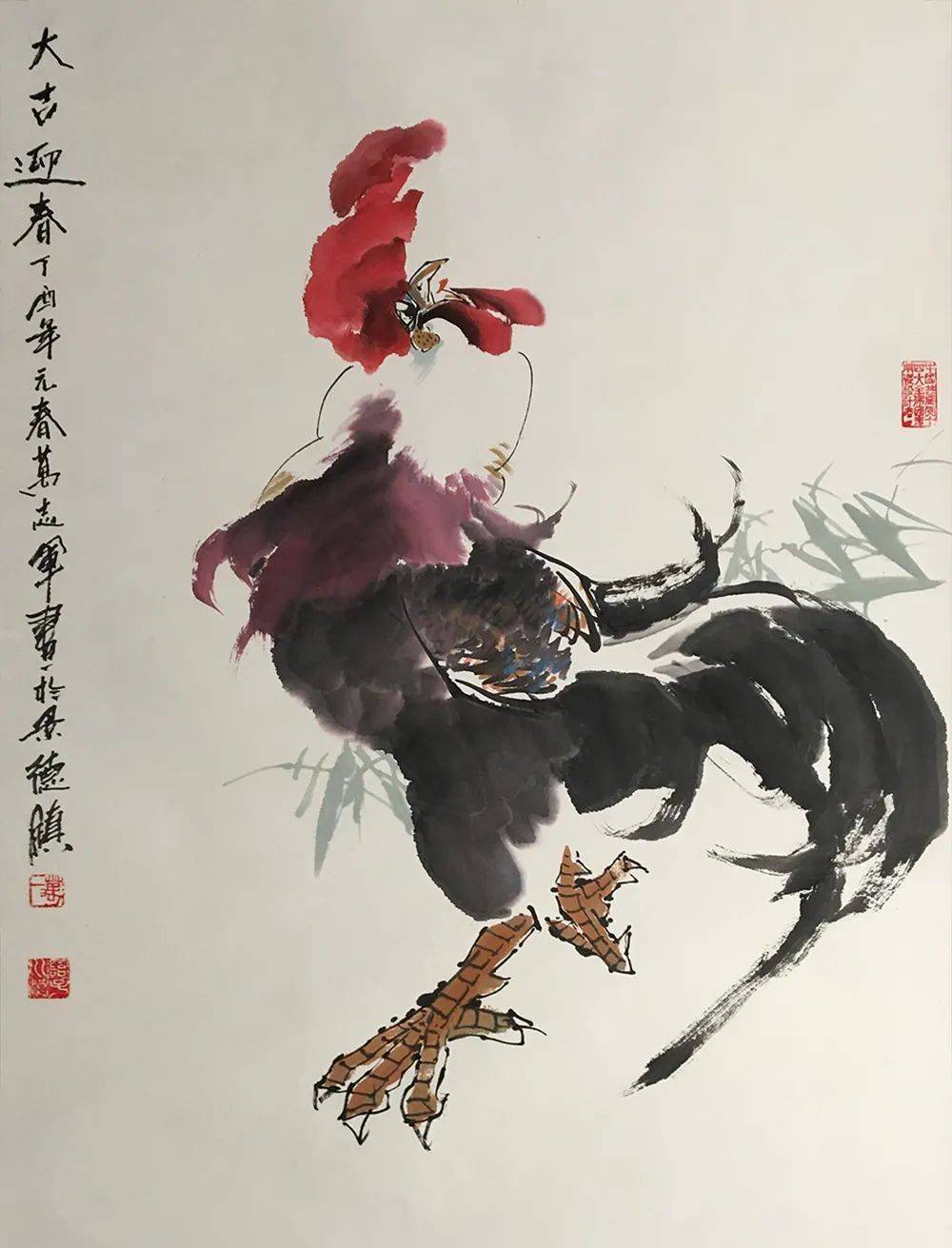 「中国当代书画名家」画家万志军作品赏析_先生_花鸟_江西