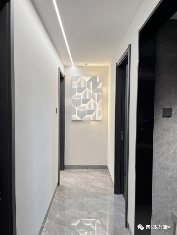 回型吊顶 嵌入式射灯斜面造型 嵌入式射灯无吊顶 明装式射灯大平顶