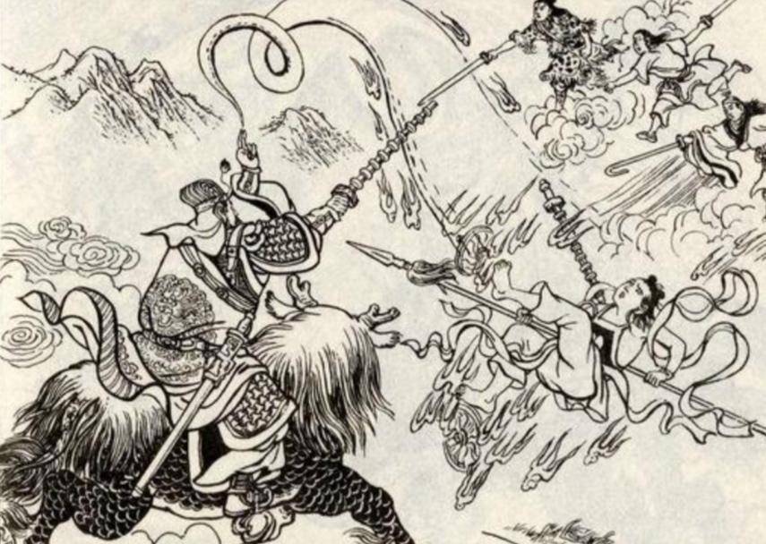 封神中,哪吒为何会惧怕"鞭"这种兵器?_石矶_李靖跟_东海