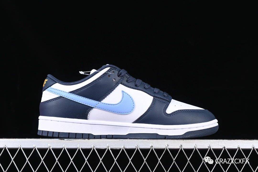 耐克nike dunk low navy university blue 黑曜石低帮运动鞋_蓝色