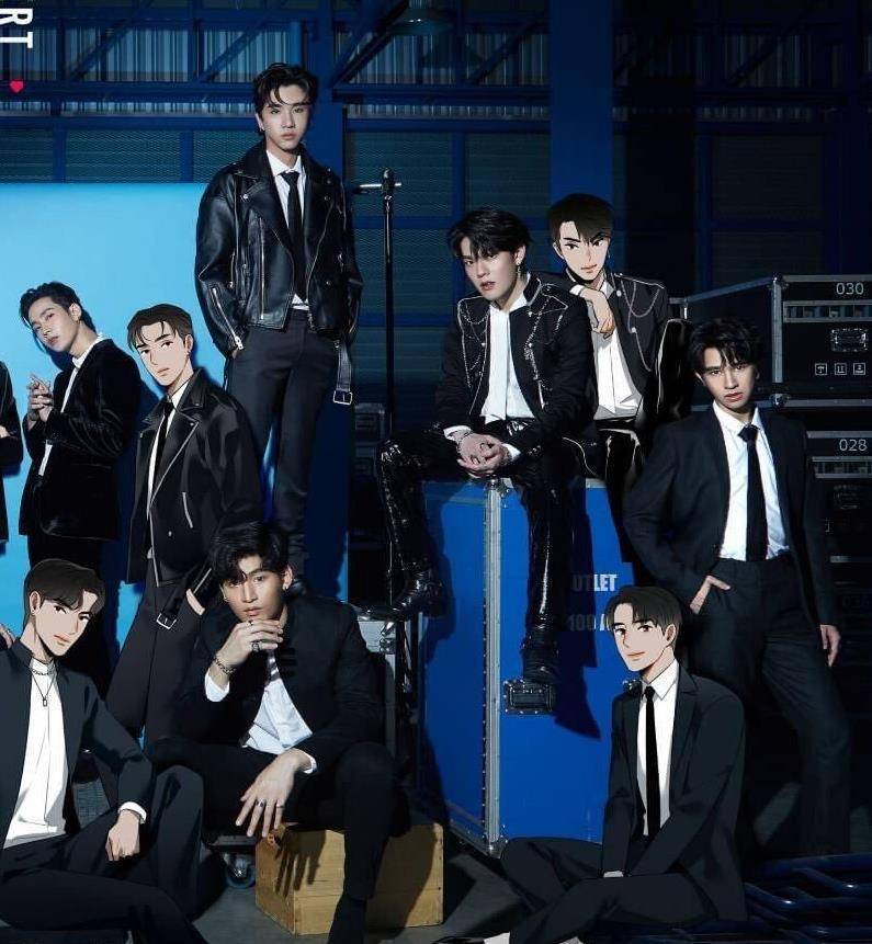 kimmon warodom,copter panuwat (他们俩曾共同出演泰剧《逐月之月》