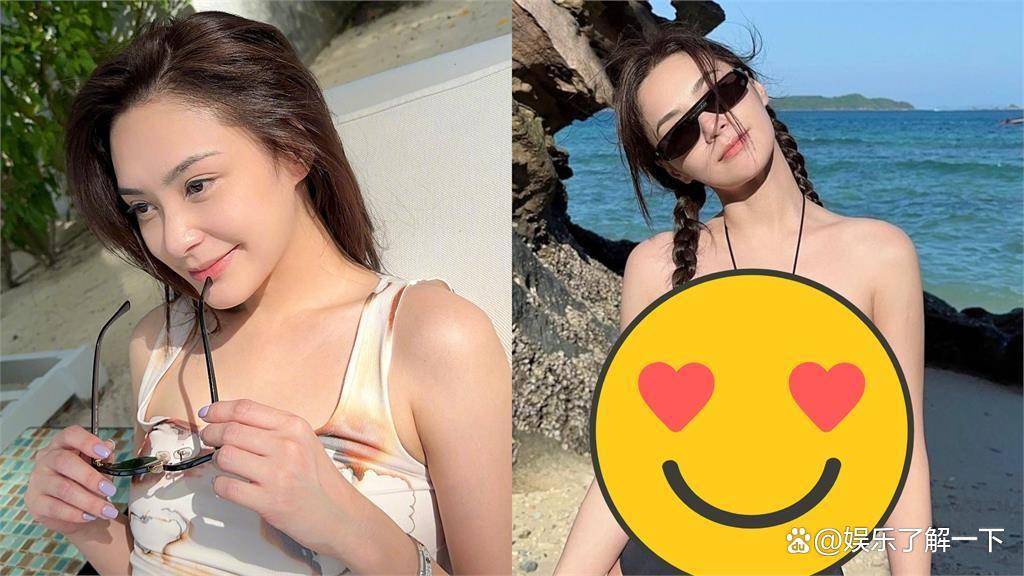 阿娇晒比基尼照，与「女版陈冠希」皇甫圣华同游普吉岛-阿娇胖了