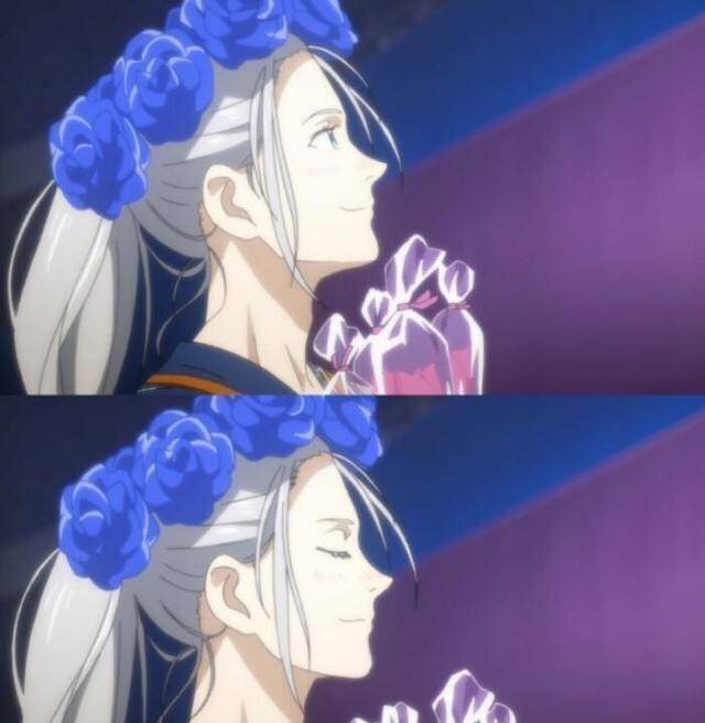 银发少年维克托,连嘴型都是爱心型,简直太可爱了_滑冰_勇利_动漫