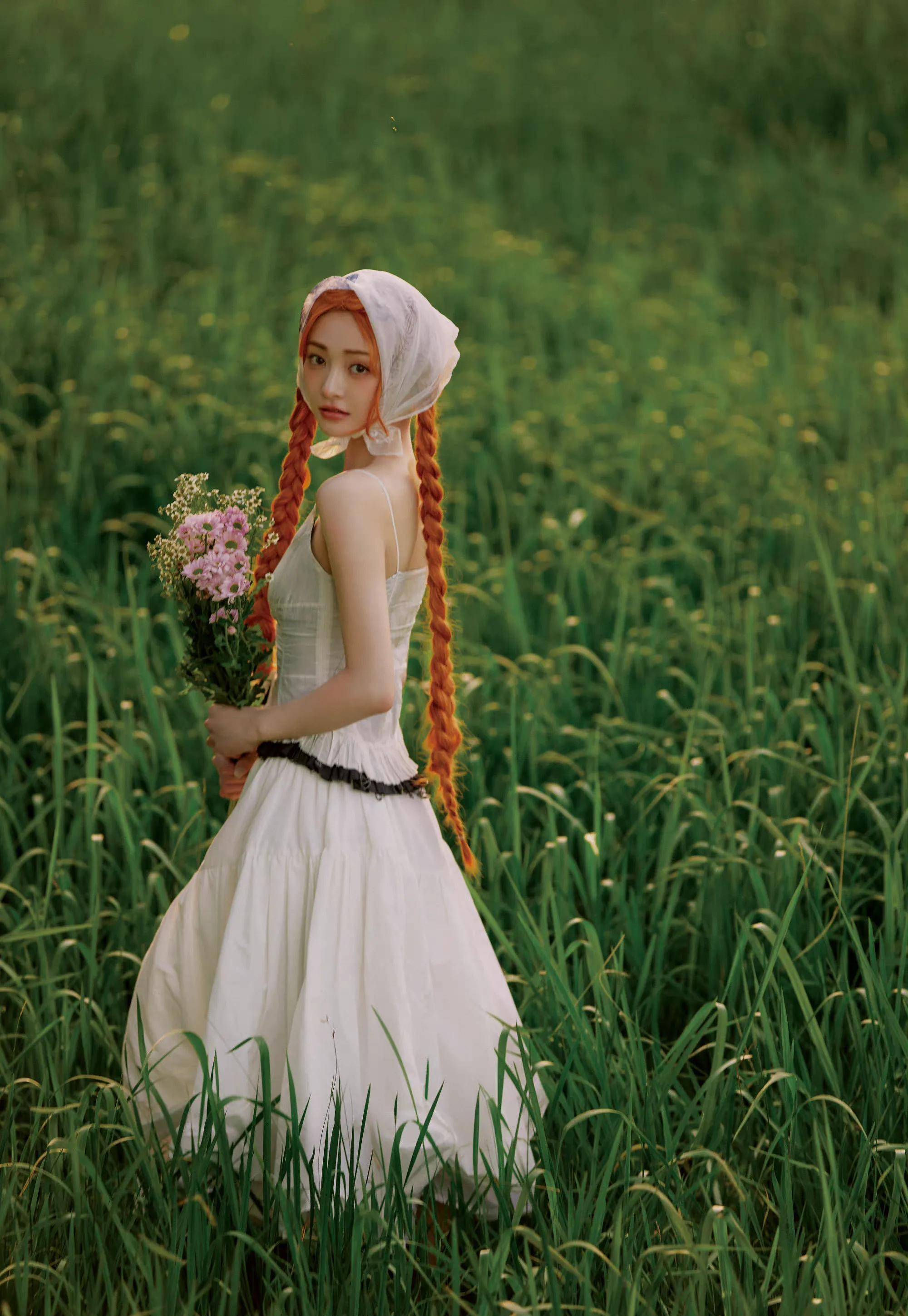 周洁琼复古油画橘发公主大片,清纯唯美,明媚烂漫_精灵_感觉_照片