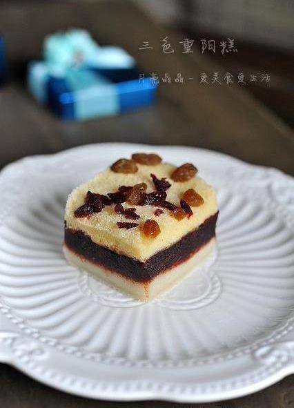 三色重阳糕的做法,简单易学_容器_步骤_方法