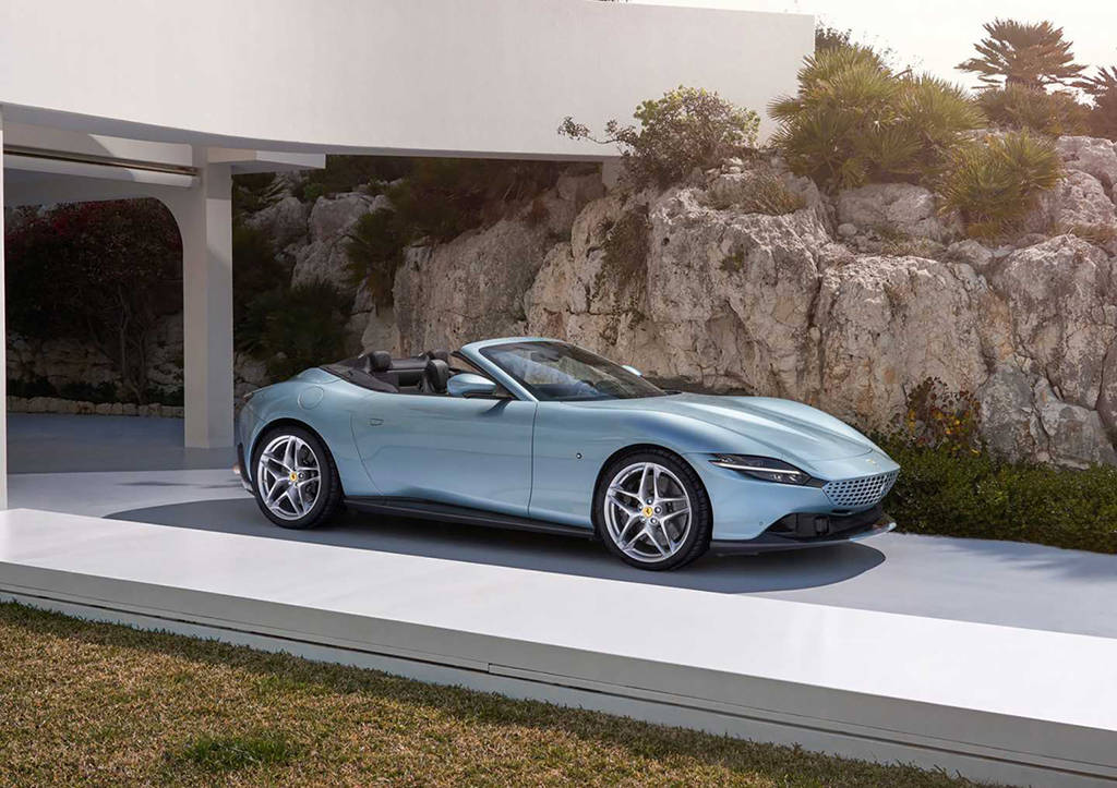 法拉利入门敞篷超跑 roma spider为"爆单"再添一把火_搜狐汽车_搜狐网