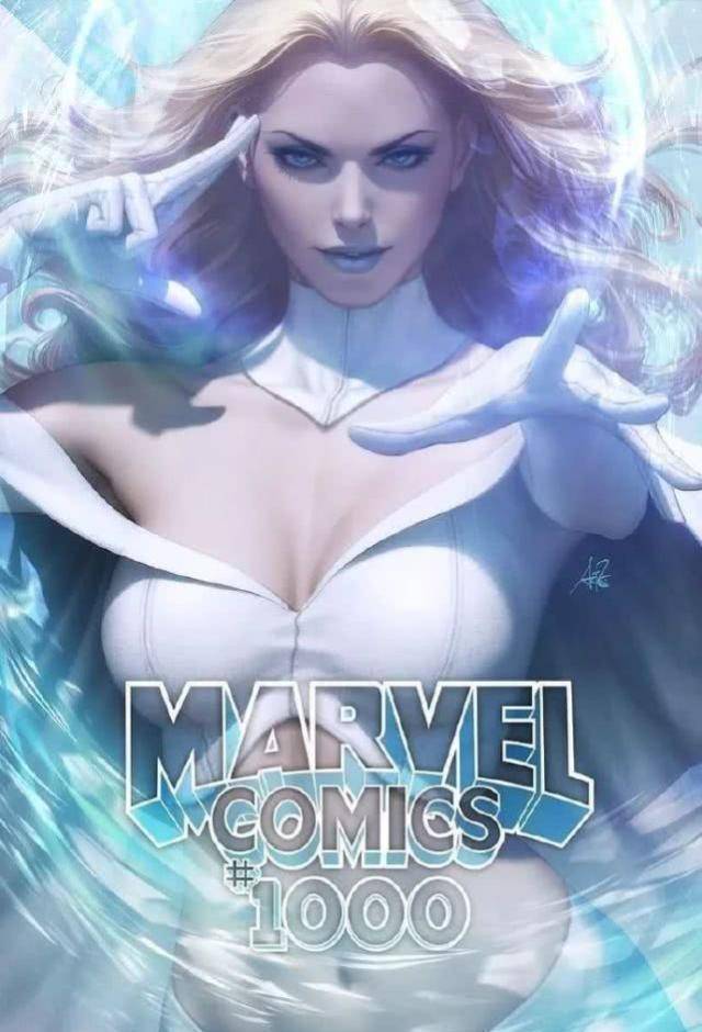 这是他第一套以艾玛·弗罗斯特为主角的官方变体封面,共有白皇后版