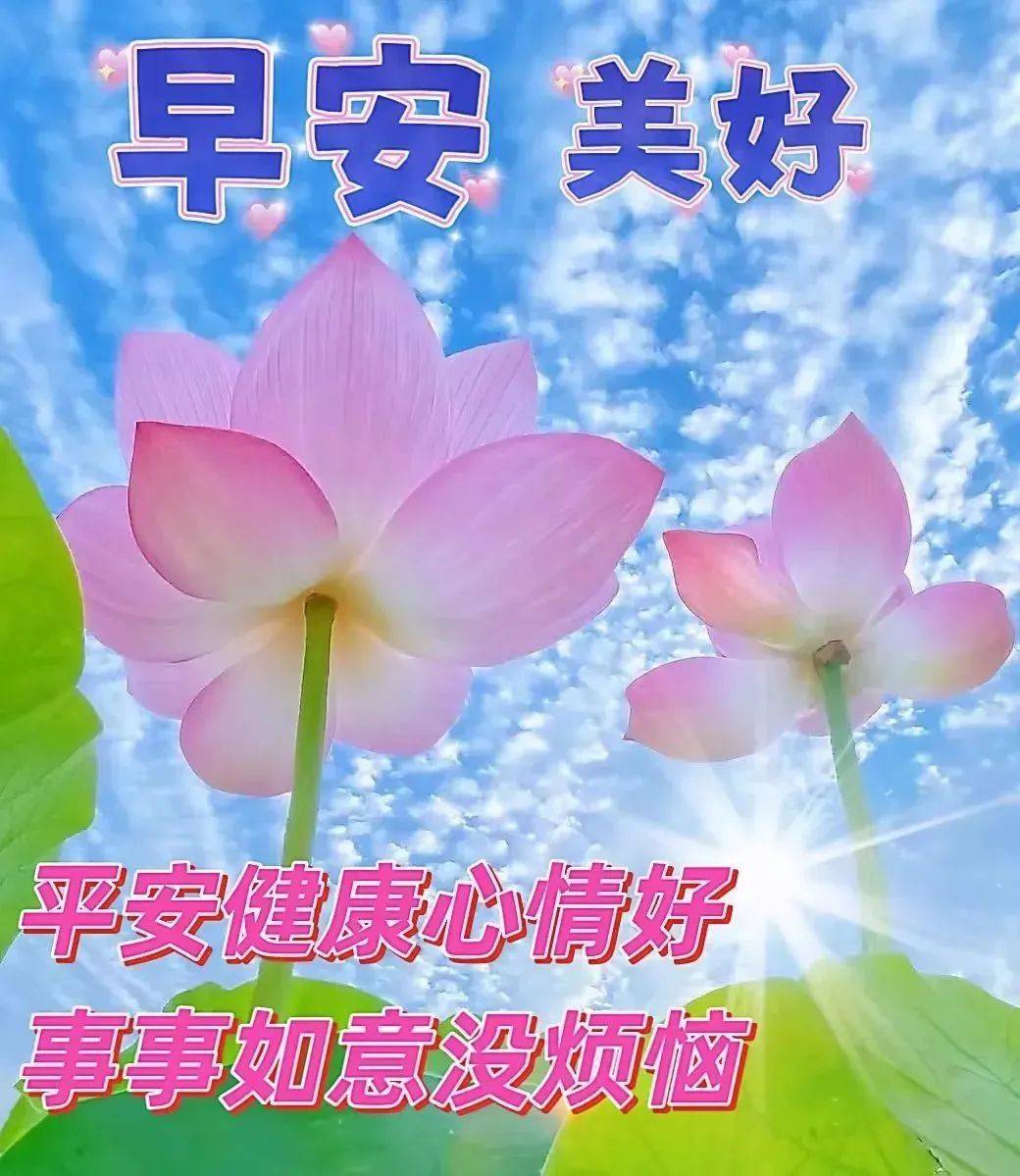 7月4日周二早上好,祝福早安图片带字问候语_阳光_无尽_友谊