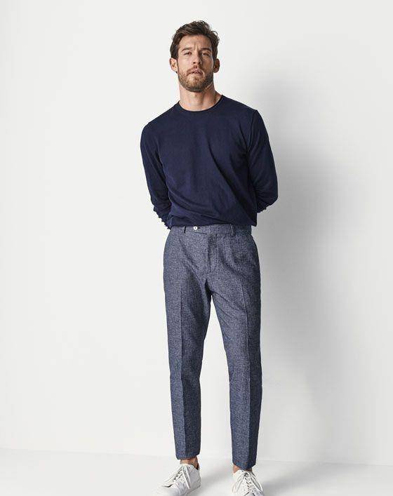 身高170公分的男生,穿对了腿也很长,裤子高级有质感,建议多尝试_男士