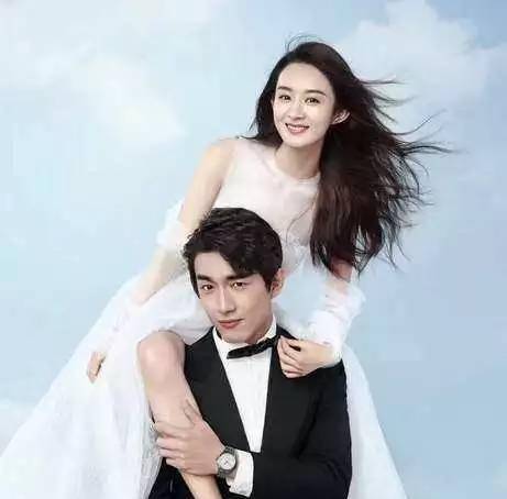 敢骑在男明星脖子上拍照,估计也就只有赵丽颖这么大胆_林更新_婚纱照