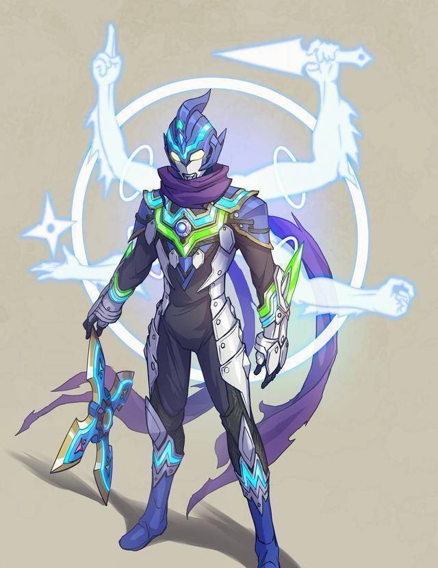 大厨手绘风马奥特曼强化形态及最终形态化身大轮明王的忍者_风格_塔斯